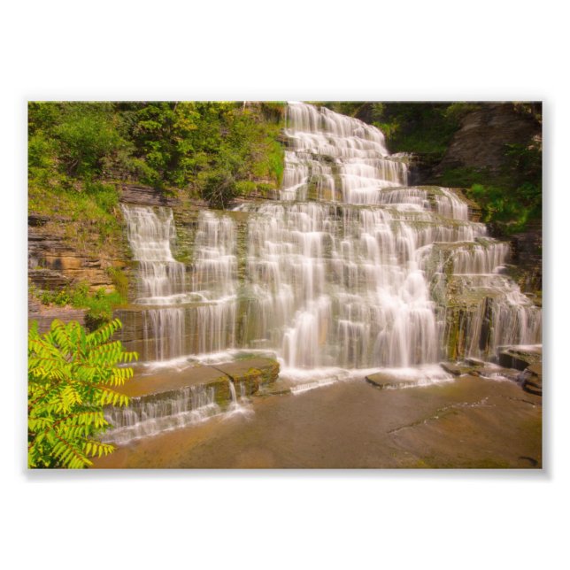 The top of Hector Falls, New York Photo Print (Front)