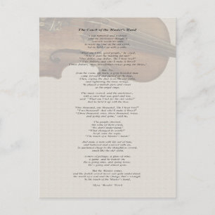 The Touch of the Master's Hand Postcard