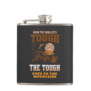 The Tough Mountain Nature Discover Explore Planet Hip Flask