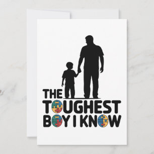 The Toughest Boy I Know Autism Fathers Day  Announcement