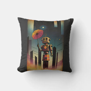 The Tourist - Ken Gauge Surreal Art Throw Pillow