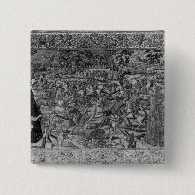 The Tournament, Brussels Workshop 2 Inch Square Button (Front)