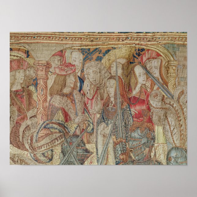 The Tournament, vertical loom tapestry Poster (Front)
