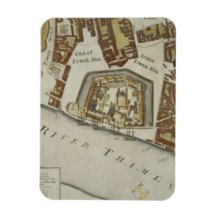 The Tower and St. Catherine's, detail of the Tower Magnet