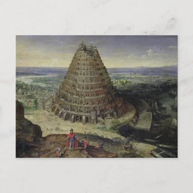 The Tower of Babel, 1594 Postcard (Front)