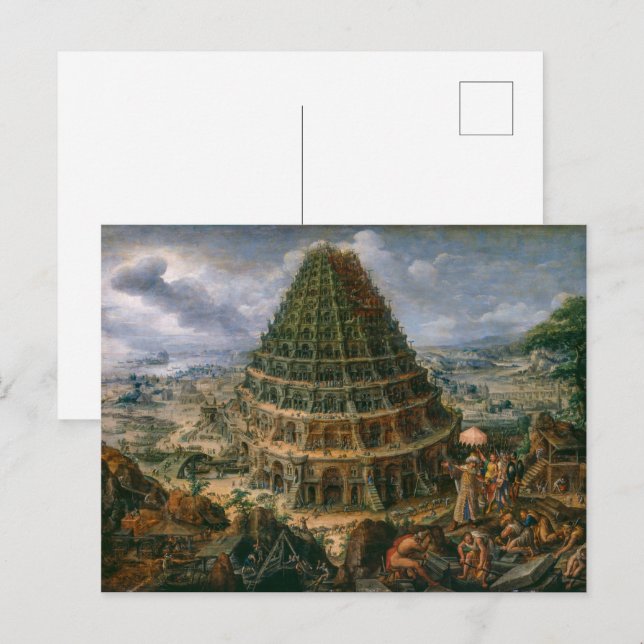The Tower Of Babel | Marten van Valckenborch | Postcard (Front/Back)