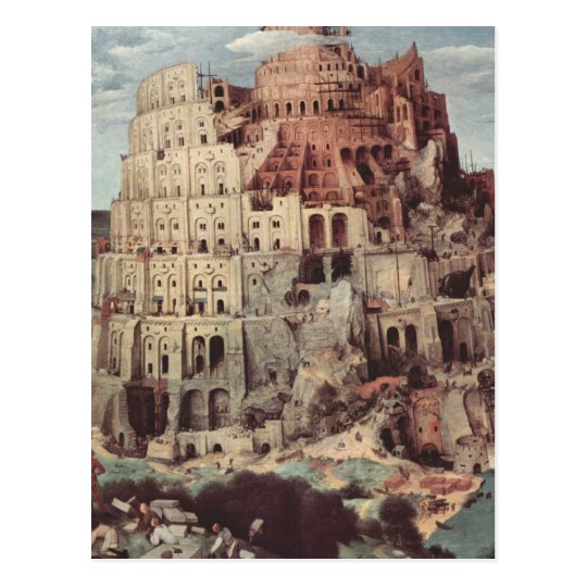 The Tower of Babel - Pieter Bruegel the Elder Postcard