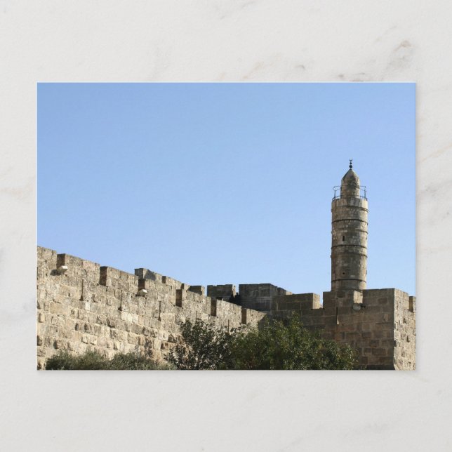 The tower of David Postcard (Front)