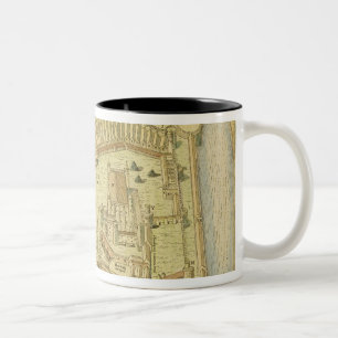 The Tower of London, from a survey made in 1597 by Two-Tone Coffee Mug