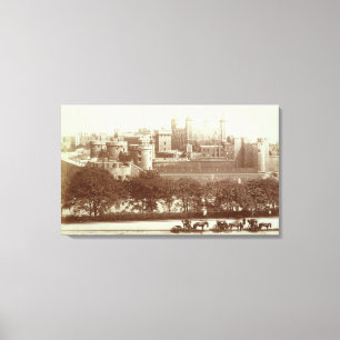 The Tower of London (sepia photo) Canvas Print