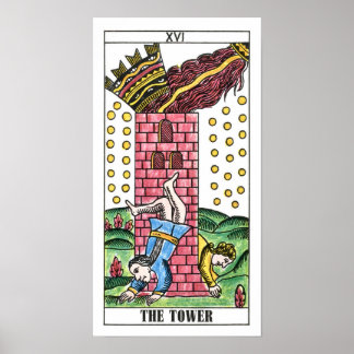 The Tower Tarot Card Poster