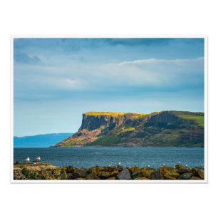 The Towering Bastion of Fair Head Photo Print