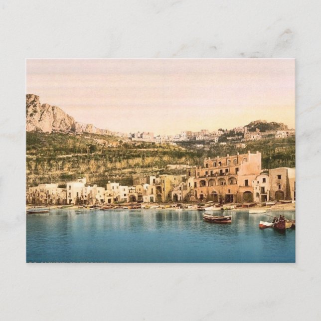 The town, Capri, Island of, Italy classic Photochr Postcard (Front)