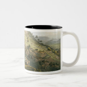 The Town of Abha in Abyssinia, engraved by J. Bluc Two-Tone Coffee Mug