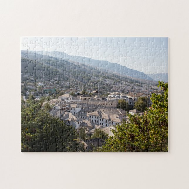 The town of Gjirokaster, Albania Jigsaw Puzzle (Horizontal)