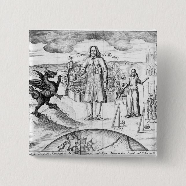 The Town of Mansoul 2 Inch Square Button (Front)