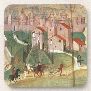 The Town of Prato (fresco) Coaster