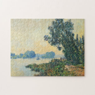 The Towpath at Grainval Monet Fine Art Jigsaw Puzzle