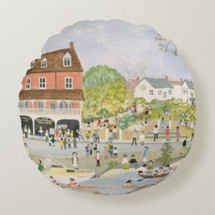 The Towpath Walton-on-Thames Round Pillow
