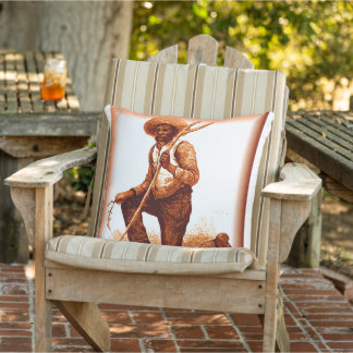 "The Tracker~Australian Aborigine" Outdoor Pillow