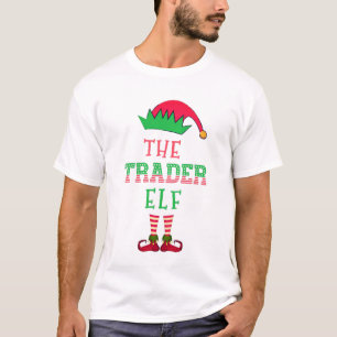 The Trader Elf Christmas Family Matching Pajama T-Shirt