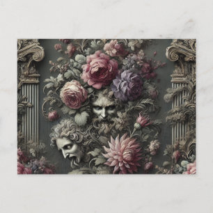 The Tragedy Chorus – Gothic Victorian  Holiday Postcard