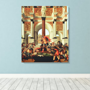 The Tragedy of Lucretia by Sandro Botticelli Canvas Print