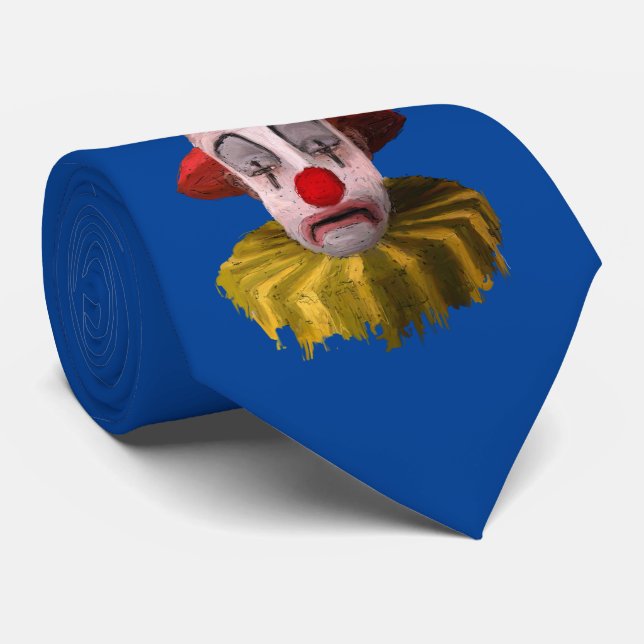 The Tragic Clown Tie (Rolled)