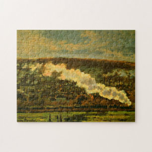 The Train Monet Fine Art Jigsaw Puzzle