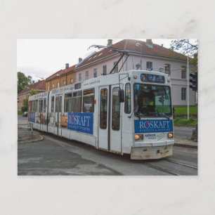 The tram in Trondheim, "Graakallbanen" Postcard