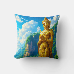 The Tranquil Protector Throw Pillow