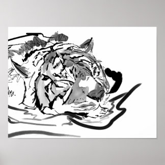 The Tranquil Tiger Poster