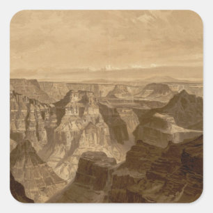 The Transept, Kaibab Division, Grand Canyon Square Sticker