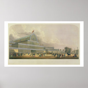 The Transept of the Crystal Palace, from the Princ Poster