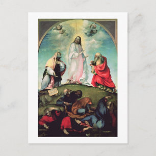 The Transfiguration of Christ, c.1510-12 (oil on p Postcard