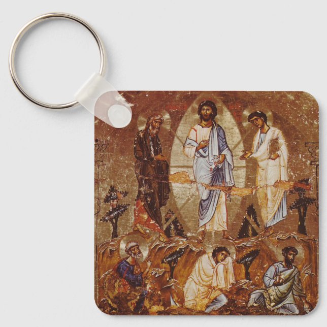 The Transfiguration of Christ Icon Keychain (Front)