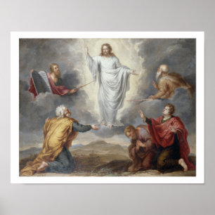 The Transfiguration (oil on copper) Poster