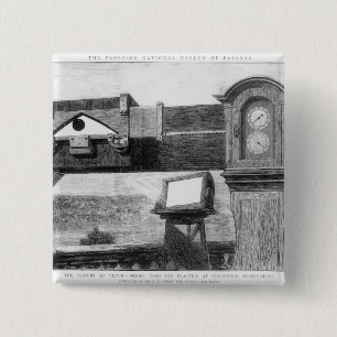 The Transit of Venus 2 Inch Square Button