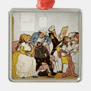 'The Transplanting of Teeth', cartoon Metal Ornament