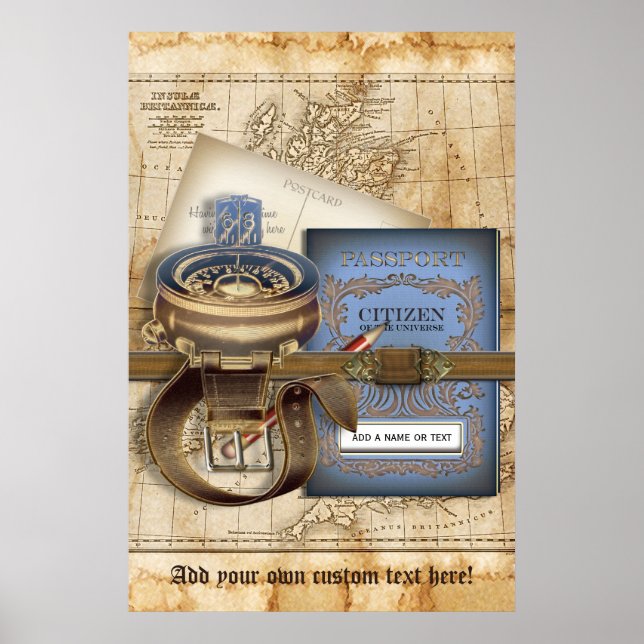 The Traveller Personalized Poster (Front)