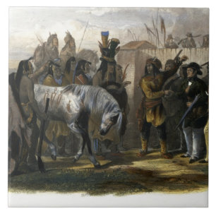 The Travellers Meeting with Minatarre Indians near Tile