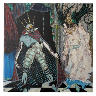 “The Travelling Companion” by Harry Clarke Tile