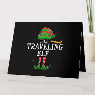 The Travelling Elf Group Matching Family Christmas Card