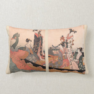 The Treasure Boat (triptych) Lumbar Pillow