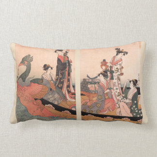 The Treasure Boat (triptych) Lumbar Pillow