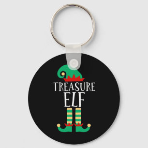 The Treasure Elf Funny Family Matching Christmas P Keychain
