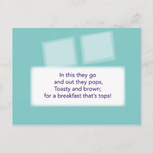 The Treasure Hunt Game - Clue #4 - Toaster Postcard