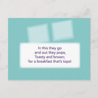 The Treasure Hunt Game - Clue #4 - Toaster Postcard