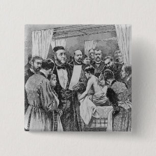 The treatment of tuberculosis 2 inch square button