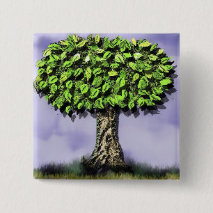 The tree 2 inch square button
